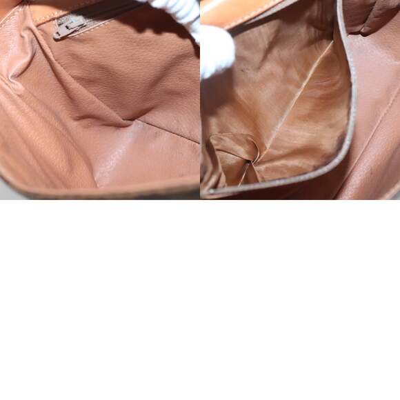 CELINE Macadam Canvas Shoulder Bag Pvc Leather Brown Gold - Picture 12 of 12